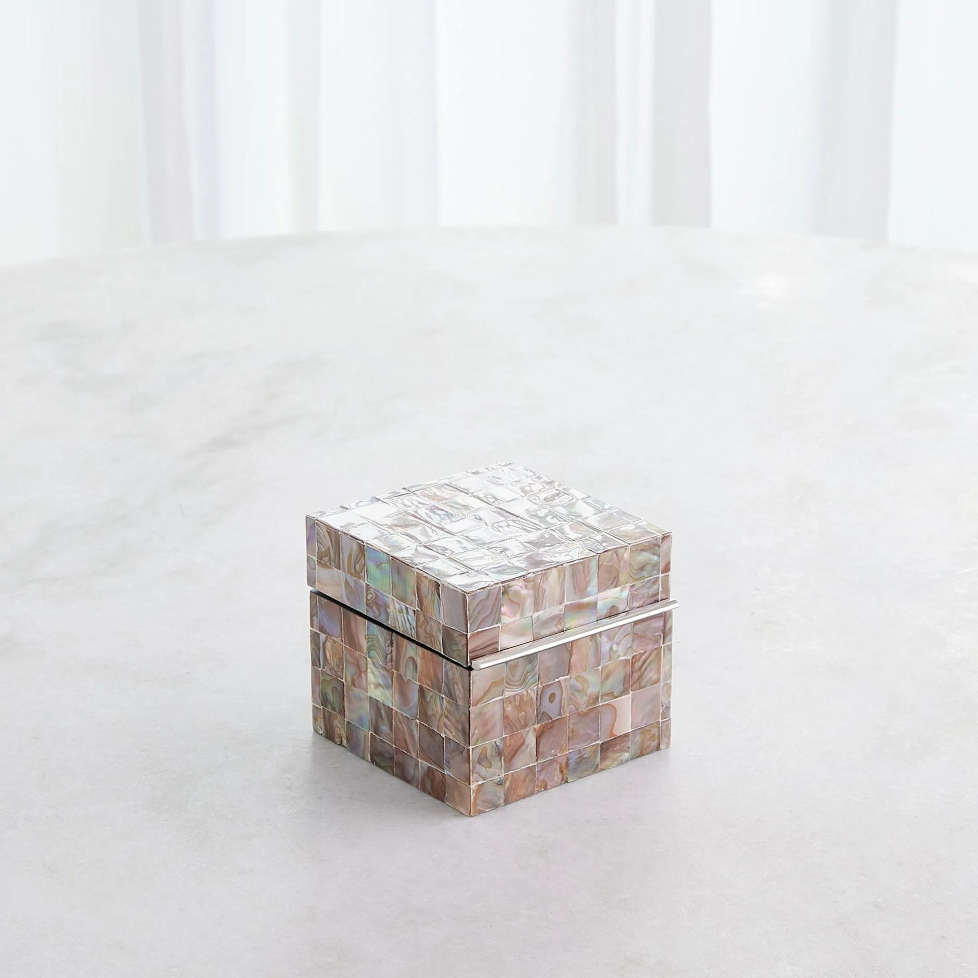 Mother Of Pearl Box by Global Views in pearl and smooth lacquer. Made from unique in a eclectic & global style.