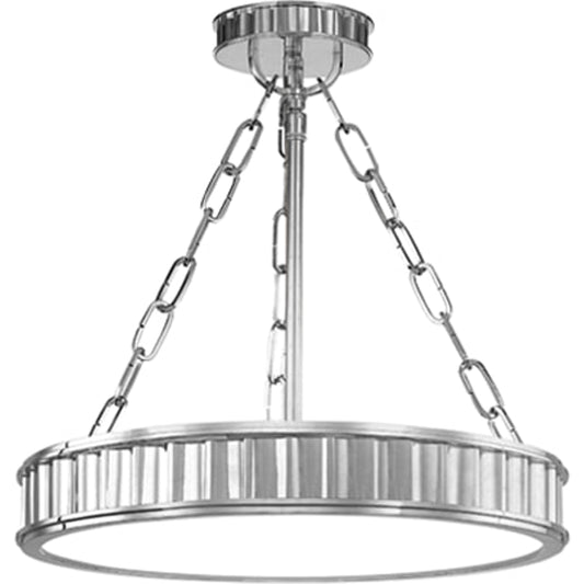 Middlebury Round Semi Flush by Hudson Valley. Made from brass in a transitional style.