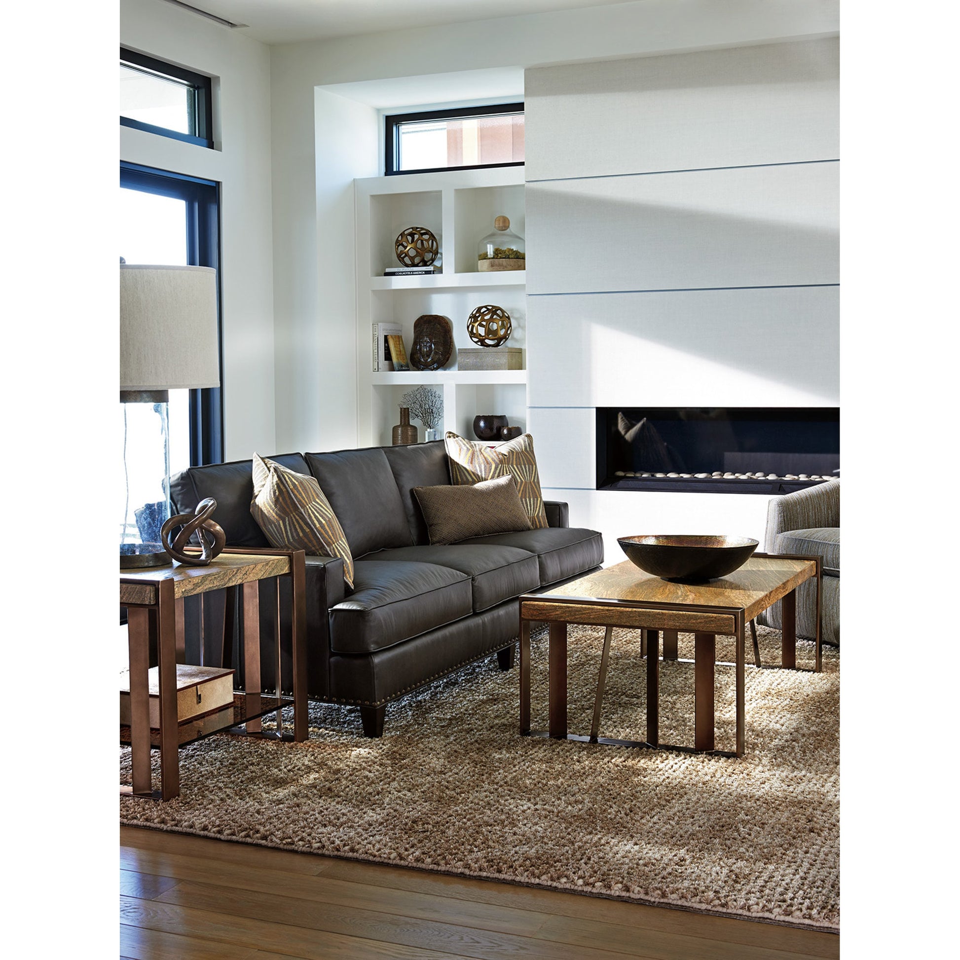 Intersect End Table by Lexington. Made from unique in a modern style.