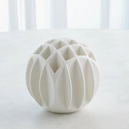 Bud Ball Vase by Global Views. Made from earthenware in a modern style.
