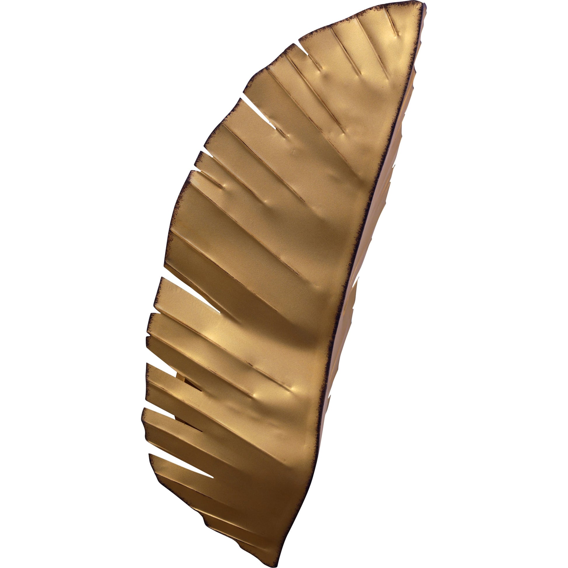 Banana Sconce by Varaluz in gold. Made from unique in a coastal style.