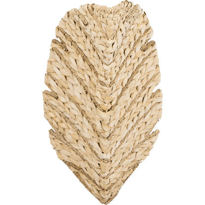 Banana Seagrass Sconce by Varaluz in french gold, natural seagrass. Made from unique in a rustic style.