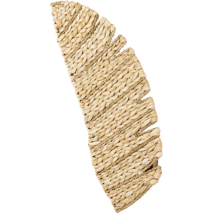 Banana Seagrass Sconce by Varaluz in french gold, natural seagrass. Made from unique in a rustic style.