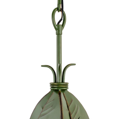 Mini Pendant by Varaluz in banana leaf. Made from banana leaf, recycled steel in a coastal style.