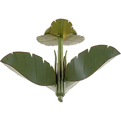 Banana Leaf Semi-Flush by Varaluz in banana leaf. Made from unique in a modern style.