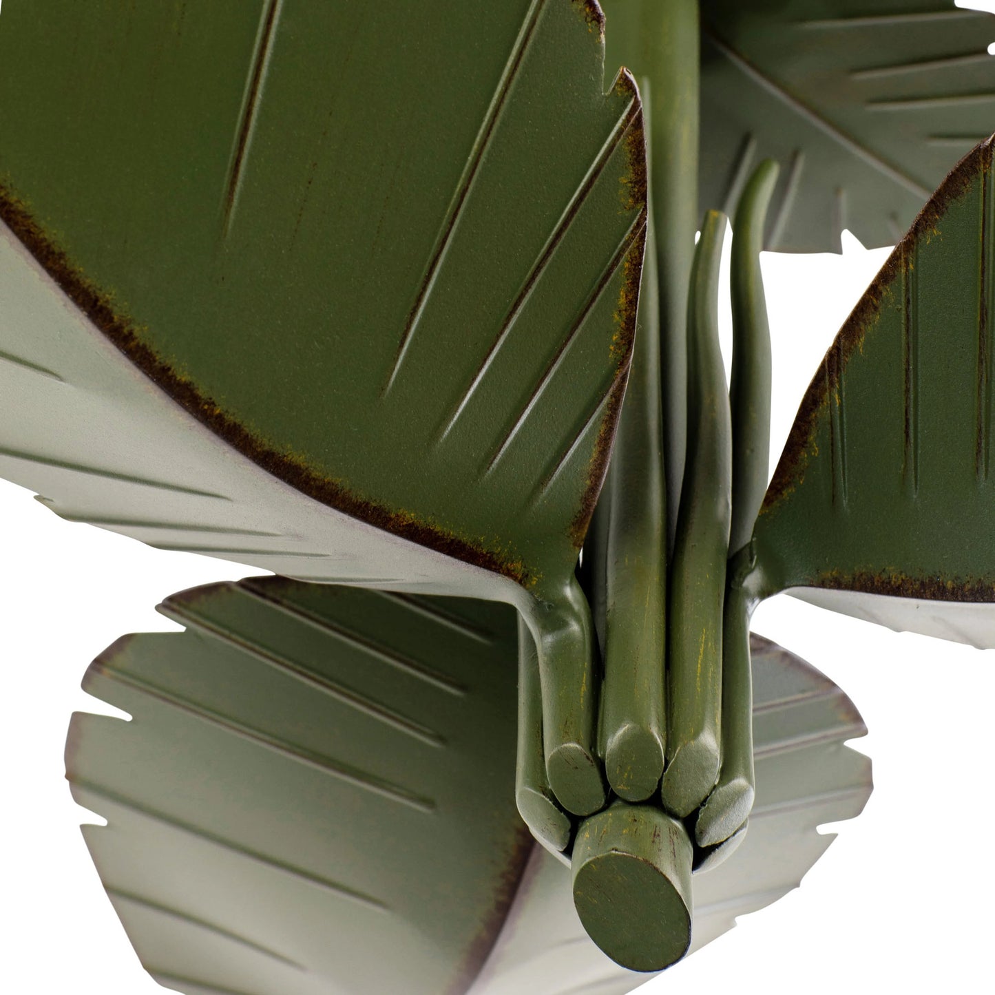 005 SI-1991626 | Closeup | Banana Leaf Semi-Flush by Varaluz in banana leaf. Made from unique in a modern style.