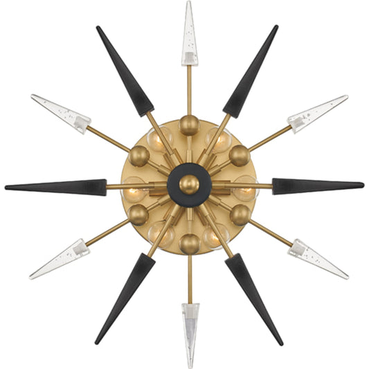 Sparta 6 Light Wall Sconce by Hudson Valley. Made from steel in a modern style.
