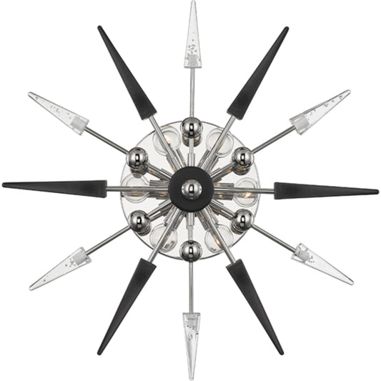 Sparta 6 Light Wall Sconce by Hudson Valley. Made from steel in a modern style.