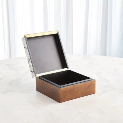 Eggshell Box by Global Views in gold and brass. Made from unique in a eclectic & global style.