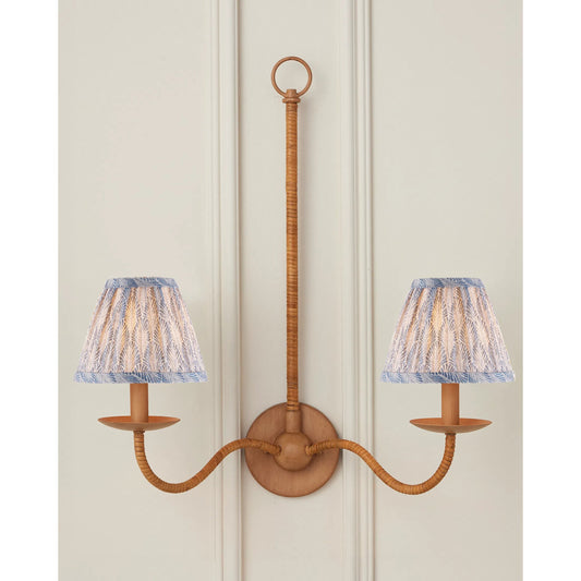 Plume Tapered Chandelier Shade by Currey and Company. Made from cotton in a cottage & farmhouse style.