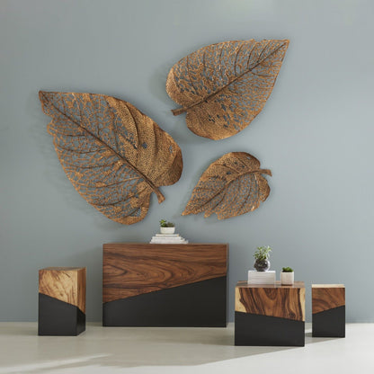 Birch Leaf Wall Art by Phillips Collection. Made from metal in a coastal style.