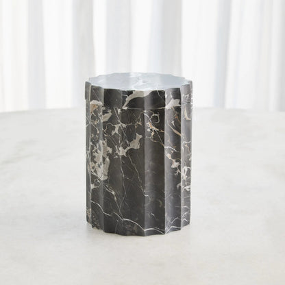 Ionic Jar by Global Views in marble. Made from unique in a modern style.