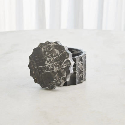 Ionic Jar by Global Views in marble. Made from unique in a modern style.