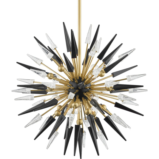 Sparta Chandelier by Hudson Valley. Made from steel in a modern style.