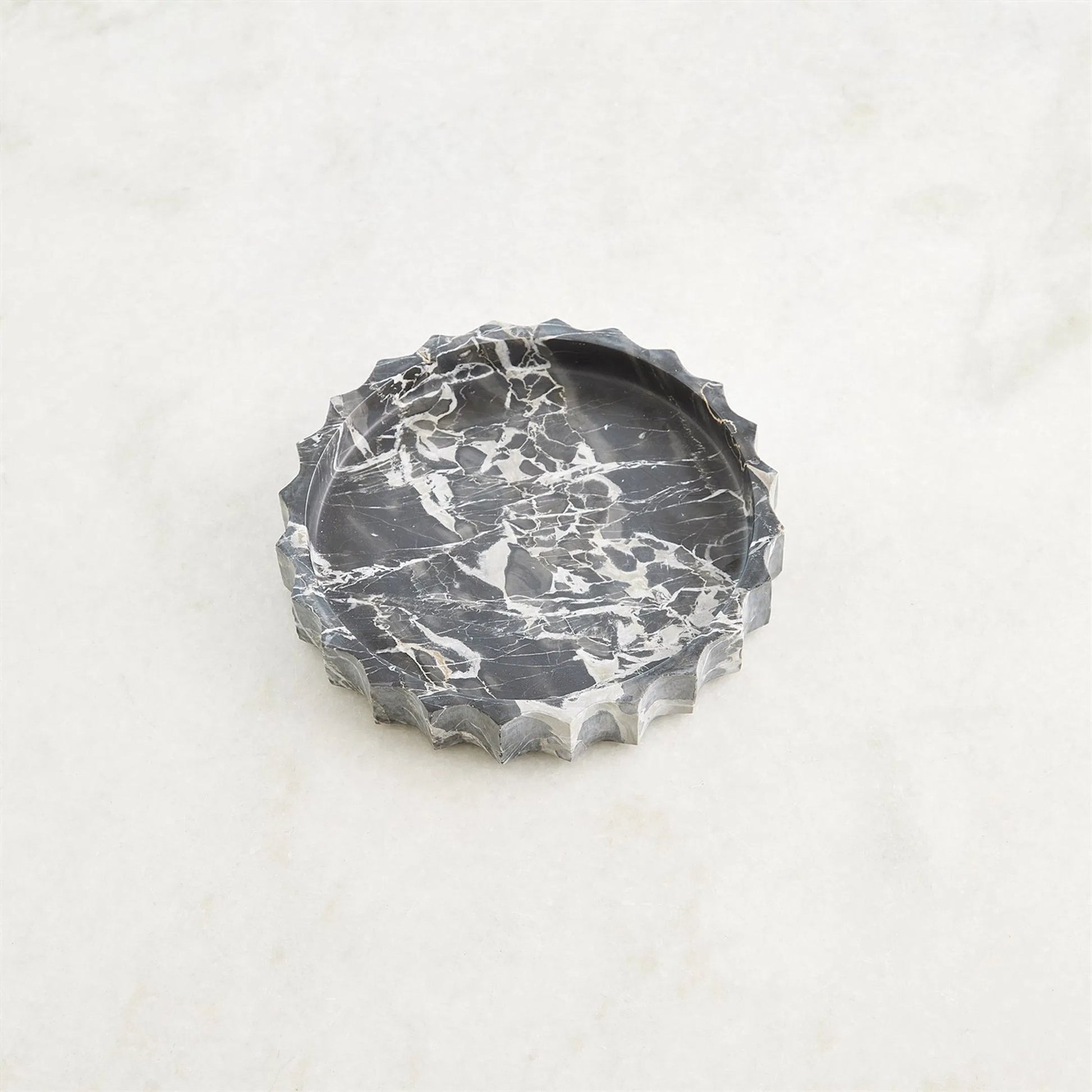 Ionic Jar by Global Views in marble. Made from unique in a modern style.