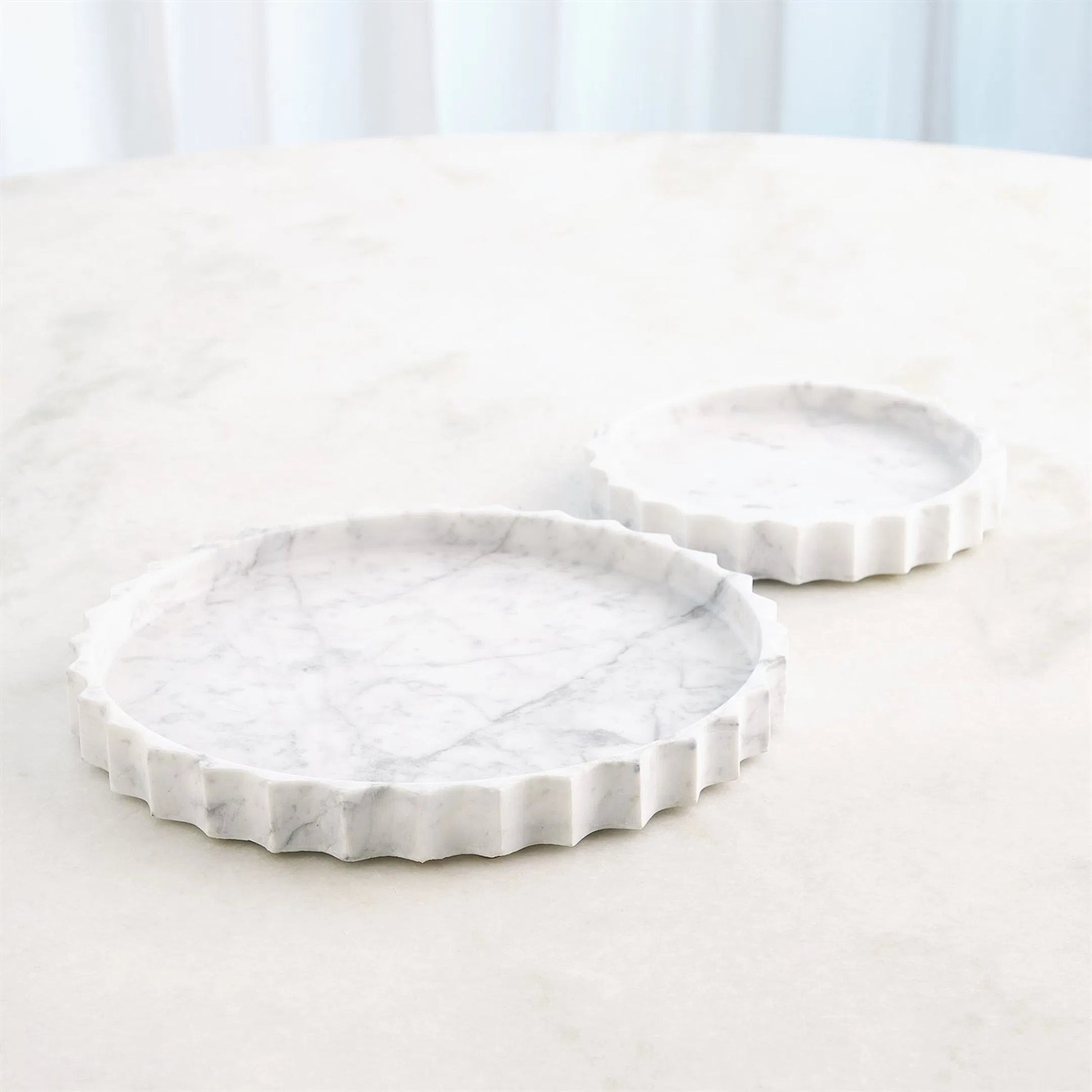 Ionic Tray by Global Views in marble. Made from unique in a modern style.
