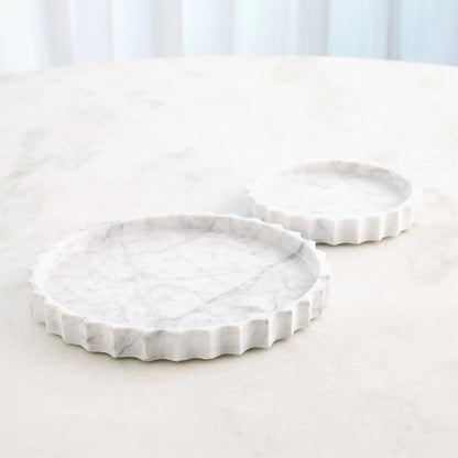 Ionic Tray by Global Views in marble. Made from unique in a modern style.