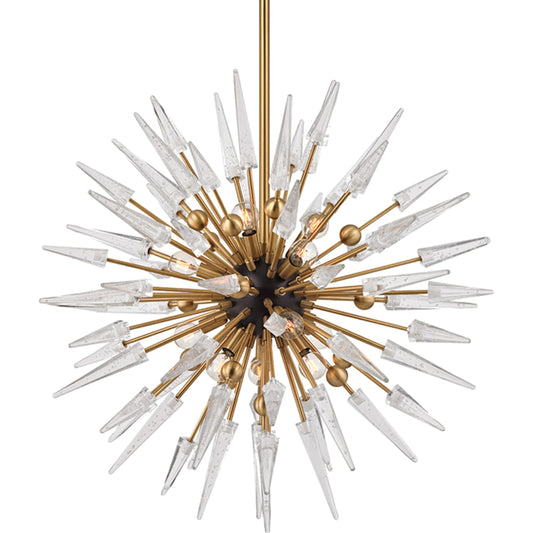 Sparta Chandelier by Hudson Valley. Made from steel in a modern style.
