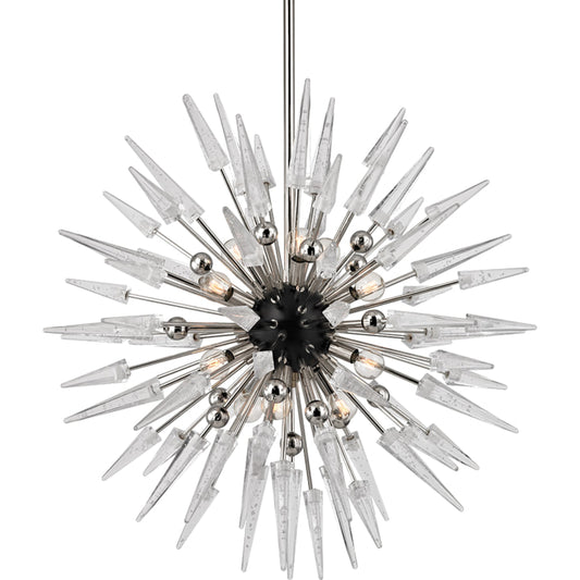 Sparta Chandelier by Hudson Valley. Made from steel in a modern style.