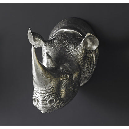 Rhino Wall Art by Phillips Collection. Made from resin in a eclectic & global style.