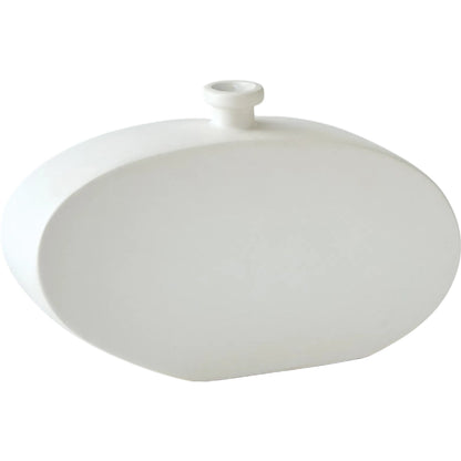 Bridwell Tall Bottle by Global Views in matte white. Made from ceramic in a modern style.