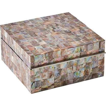 Mother Of Pearl Box by Global Views in pearl and smooth lacquer. Made from unique in a eclectic & global style.