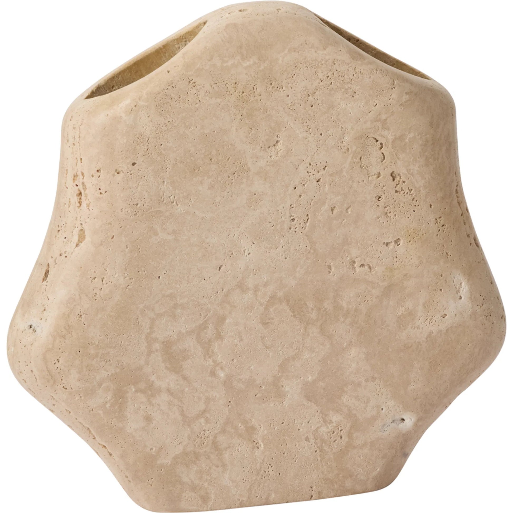 Klimt Vase by Accent Decor in brown. Made from natural stone in a unique style.