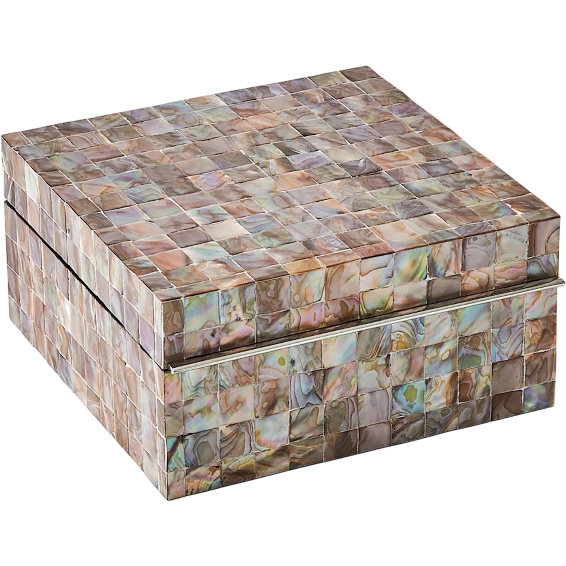 Mother Of Pearl Box by Global Views in pearl and smooth lacquer. Made from unique in a eclectic & global style.