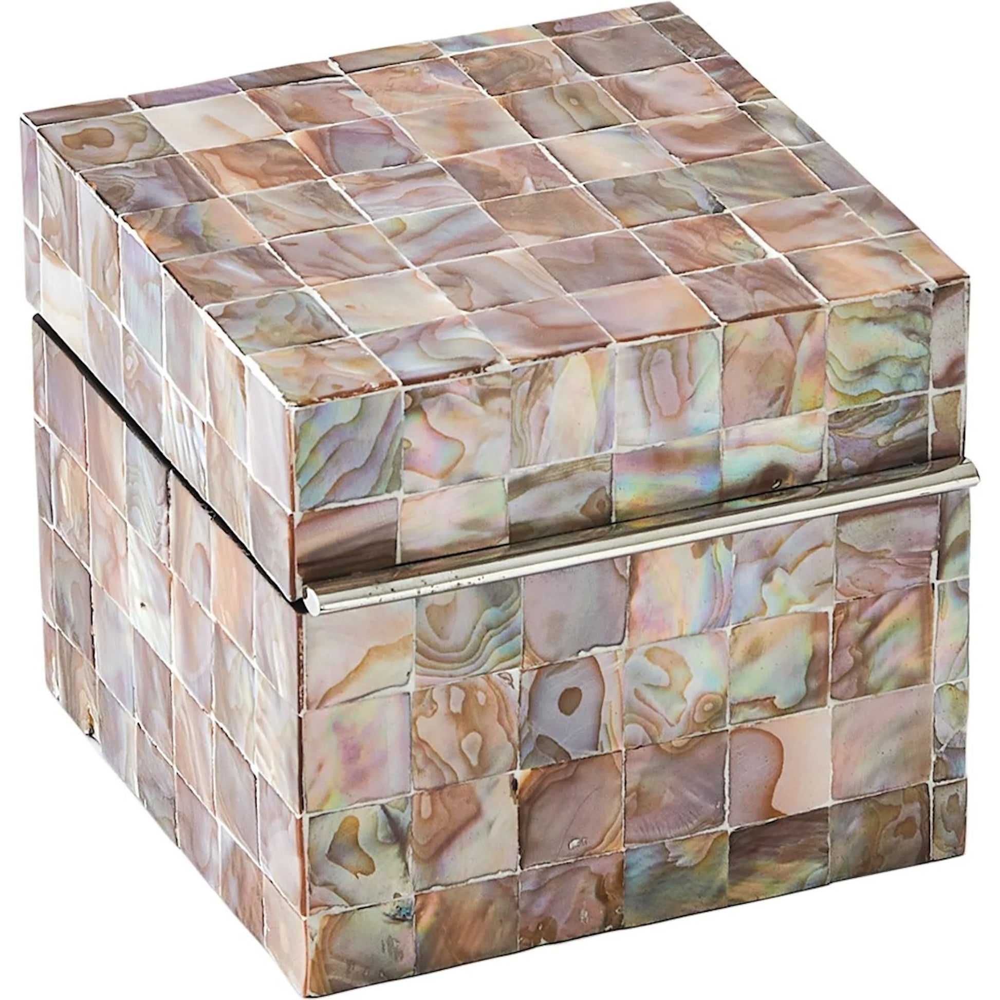 Mother Of Pearl Box by Global Views in pearl and smooth lacquer. Made from unique in a eclectic & global style.