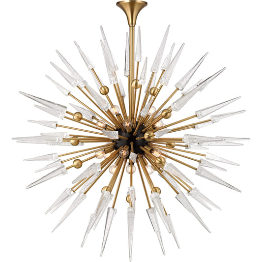 Sparta Chandelier by Hudson Valley. Made from steel in a modern style.