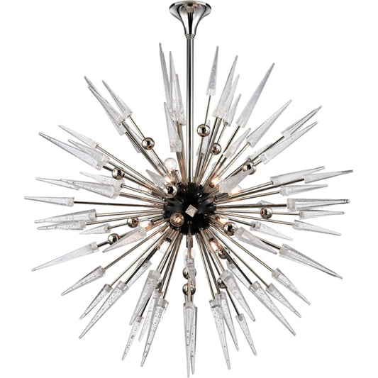 Sparta Chandelier by Hudson Valley. Made from steel in a modern style.