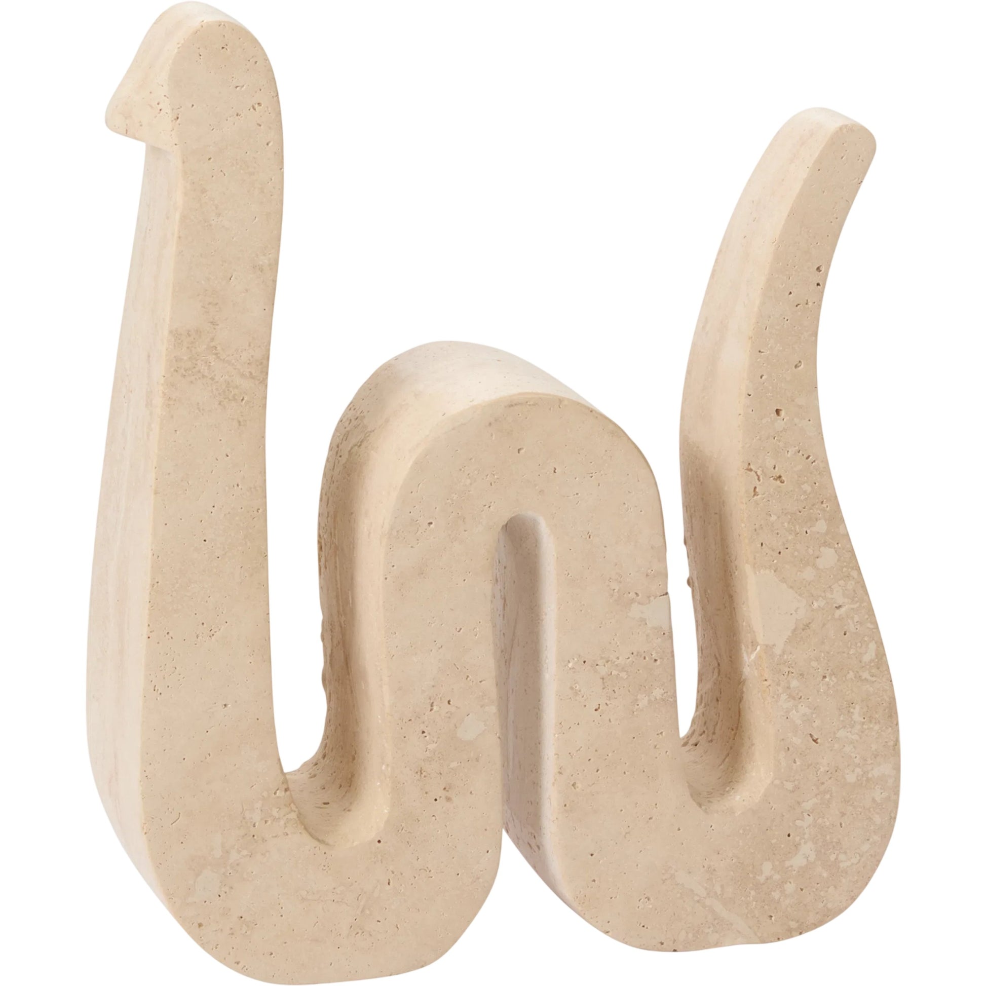 Kingsnake Sculpture by Accent Decor in brown. Made from natural stone in a unique style.