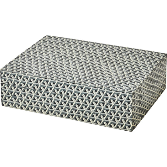Interwoven Box by Global Views in grey, red. Made from unique in a eclectic & global style.