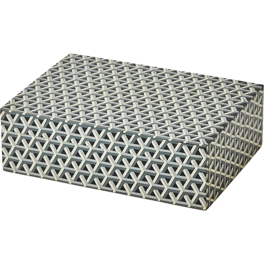 Interwoven Box by Global Views in grey, red. Made from unique in a eclectic & global style.