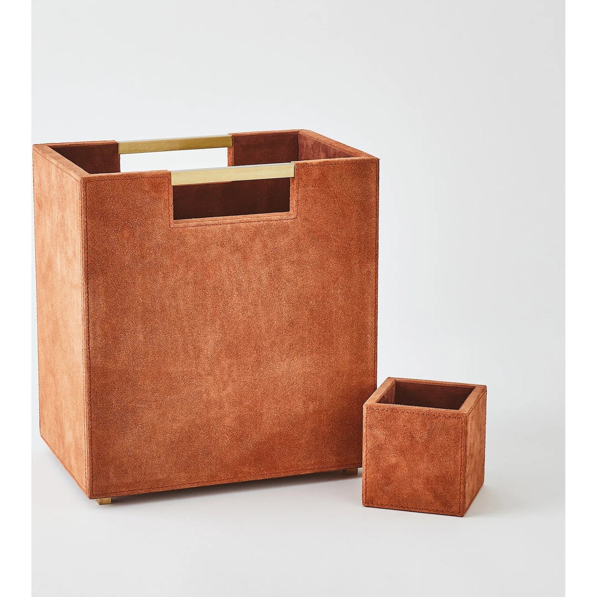 Posh Pencil Cup by Global Views in leather. Made from unique in a unique style.