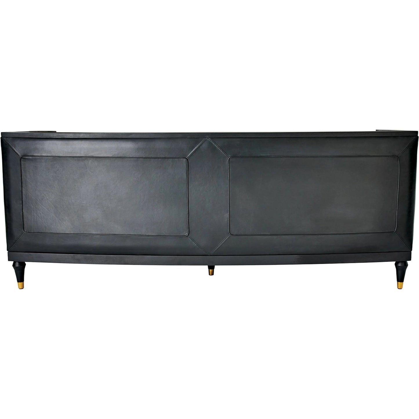 004 SI-2323078 | Additional Silo | Arc Sofa by Global Views in black and brass. Made from unique in a traditional style.
