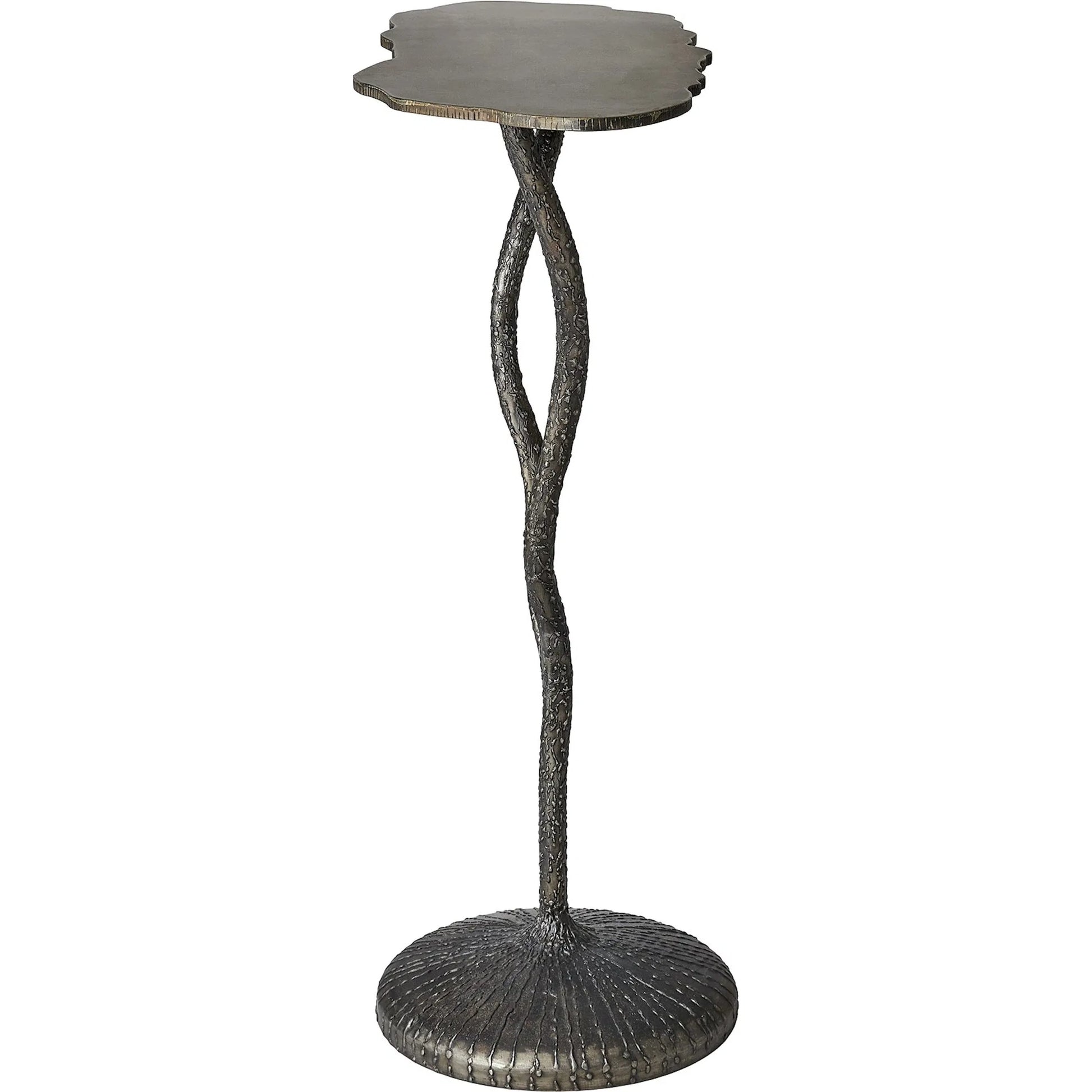 Forest Blossom Console by Global Views in natural iron. Made from iron in a rustic style.