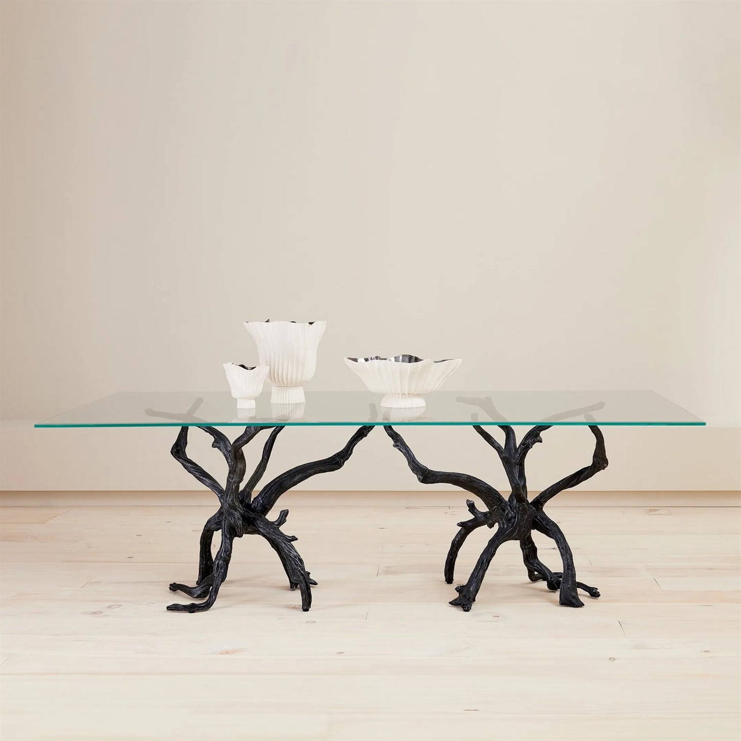 003 SI-2323982 | Lifestyle | Monterey Rectangle Dining Table by Global Views in brown, clear and clear. Made from unique in a cottage & farmhouse style.