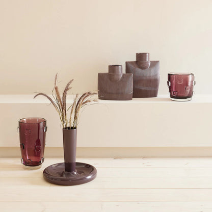 Bountiful Vase by Global Views in plum. Made from earthenware in a eclectic & global style.