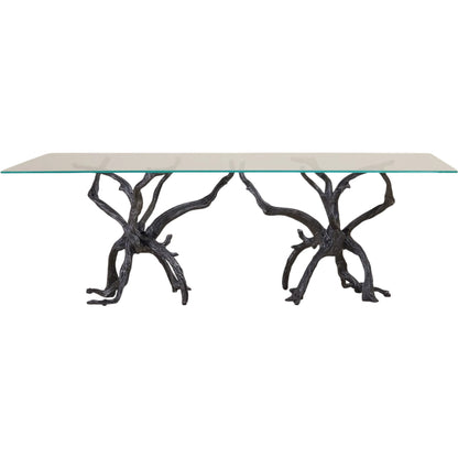 Monterey Rectangle Dining Table by Global Views in brown, clear and clear. Made from unique in a cottage & farmhouse style.