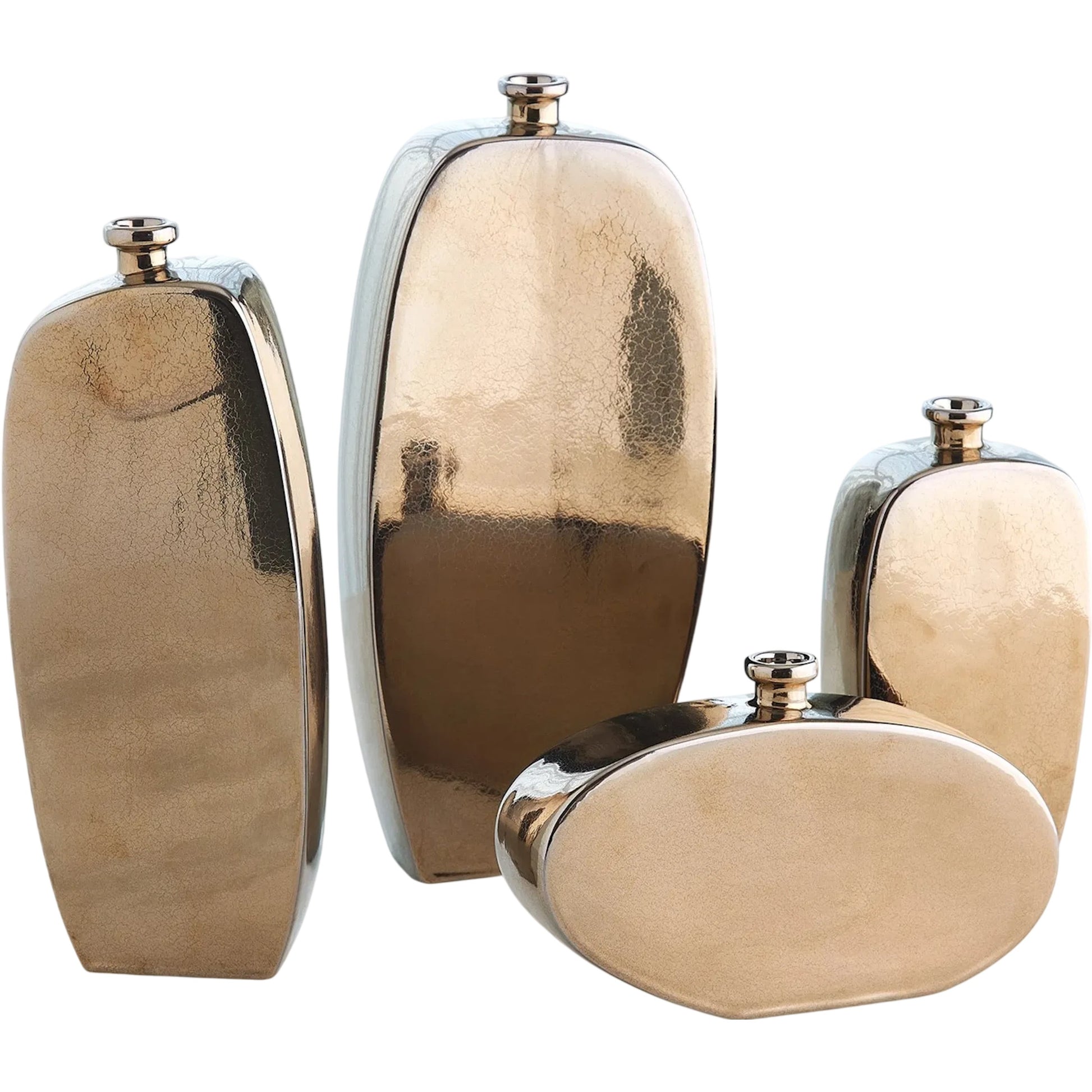 Bridwell Bottle by Global Views in bronze. Made from unique in a modern style.