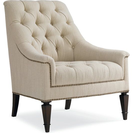 Classic Elegance Chair by Caracole in chestnut. Made from birch in a modern style.