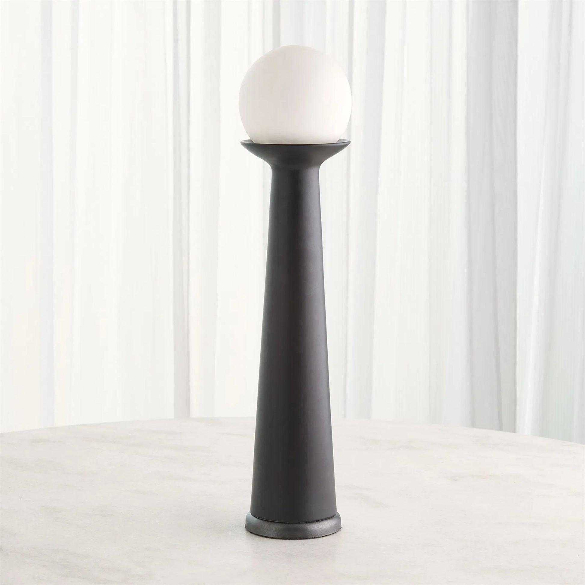Alabaster Bulb Tower Lamp by Global Views. Made from unique in a modern style.