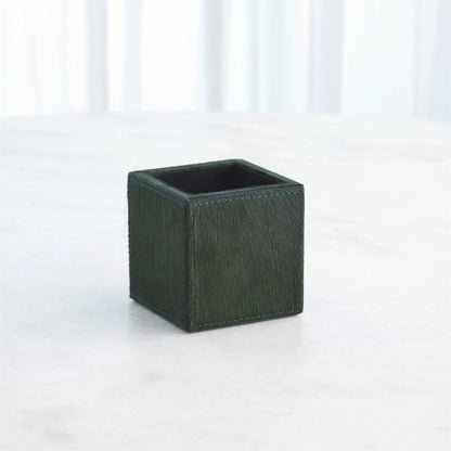 Posh Pencil Cup by Global Views in leather. Made from unique in a unique style.