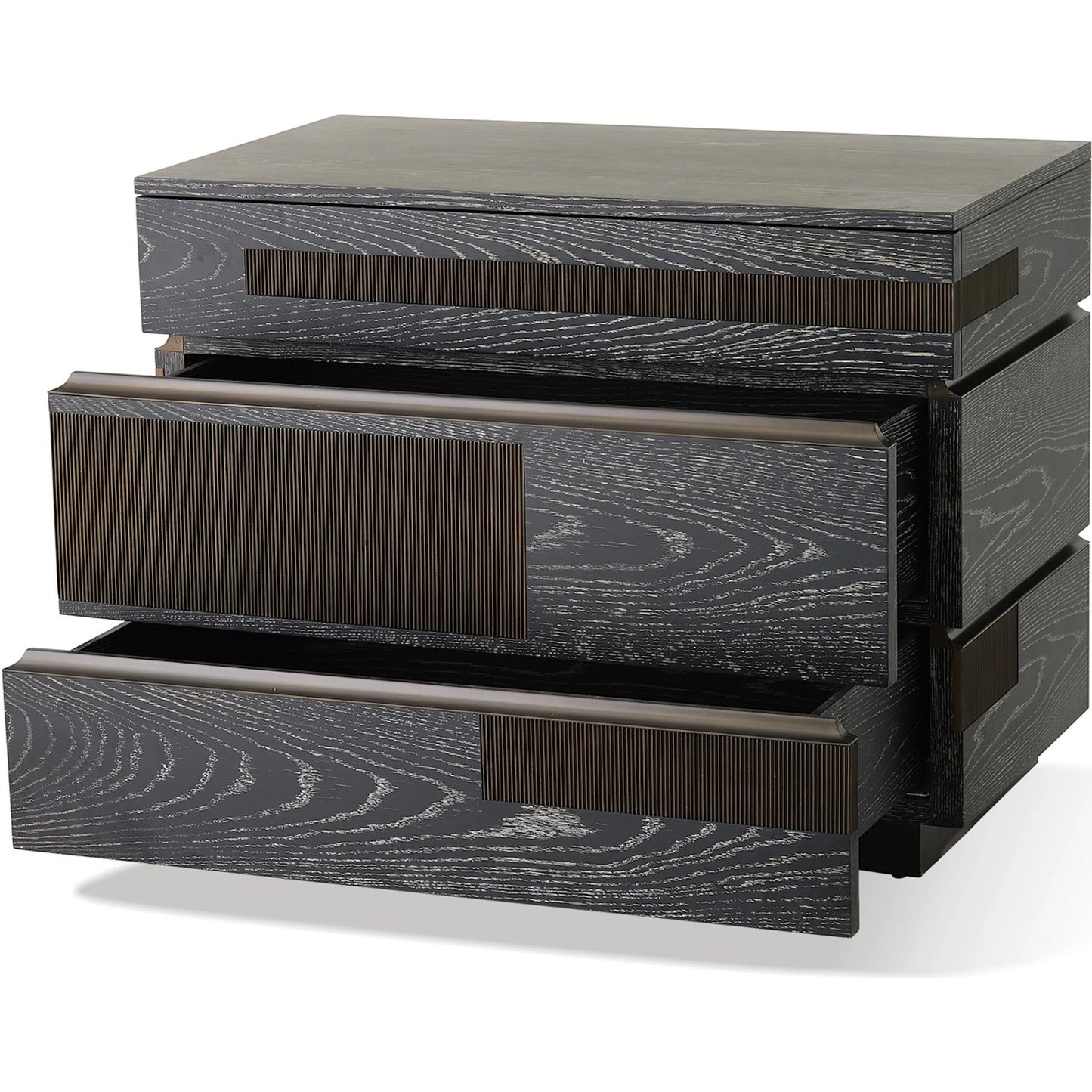 008 SI-2323172 | Additional Silo | Brazil Chest by Global Views in black and bronze. Made from unique in a modern style.