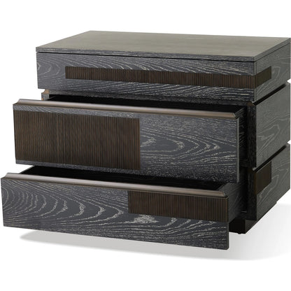 Brazil Chest by Global Views in black and bronze. Made from unique in a modern style.