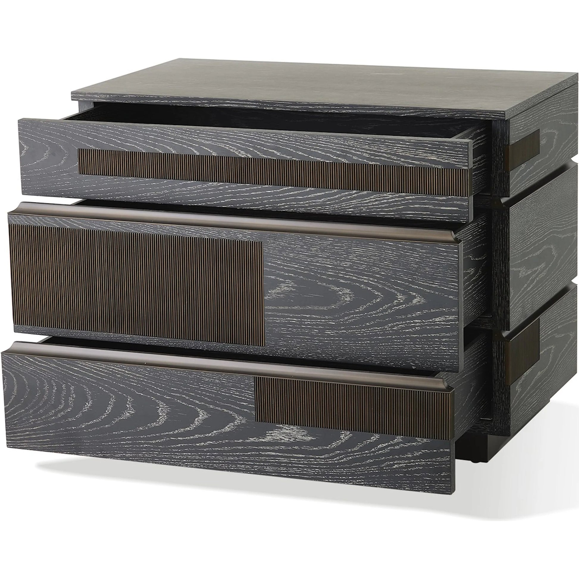 Brazil Chest by Global Views in black and bronze. Made from unique in a modern style.