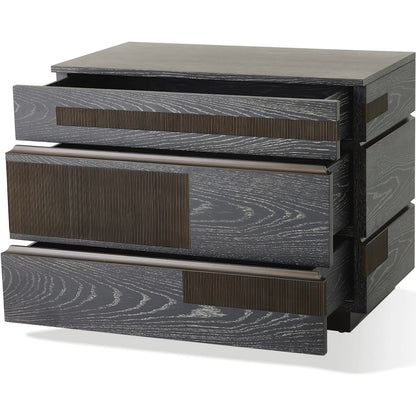 Brazil Chest by Global Views in black and bronze. Made from unique in a modern style.