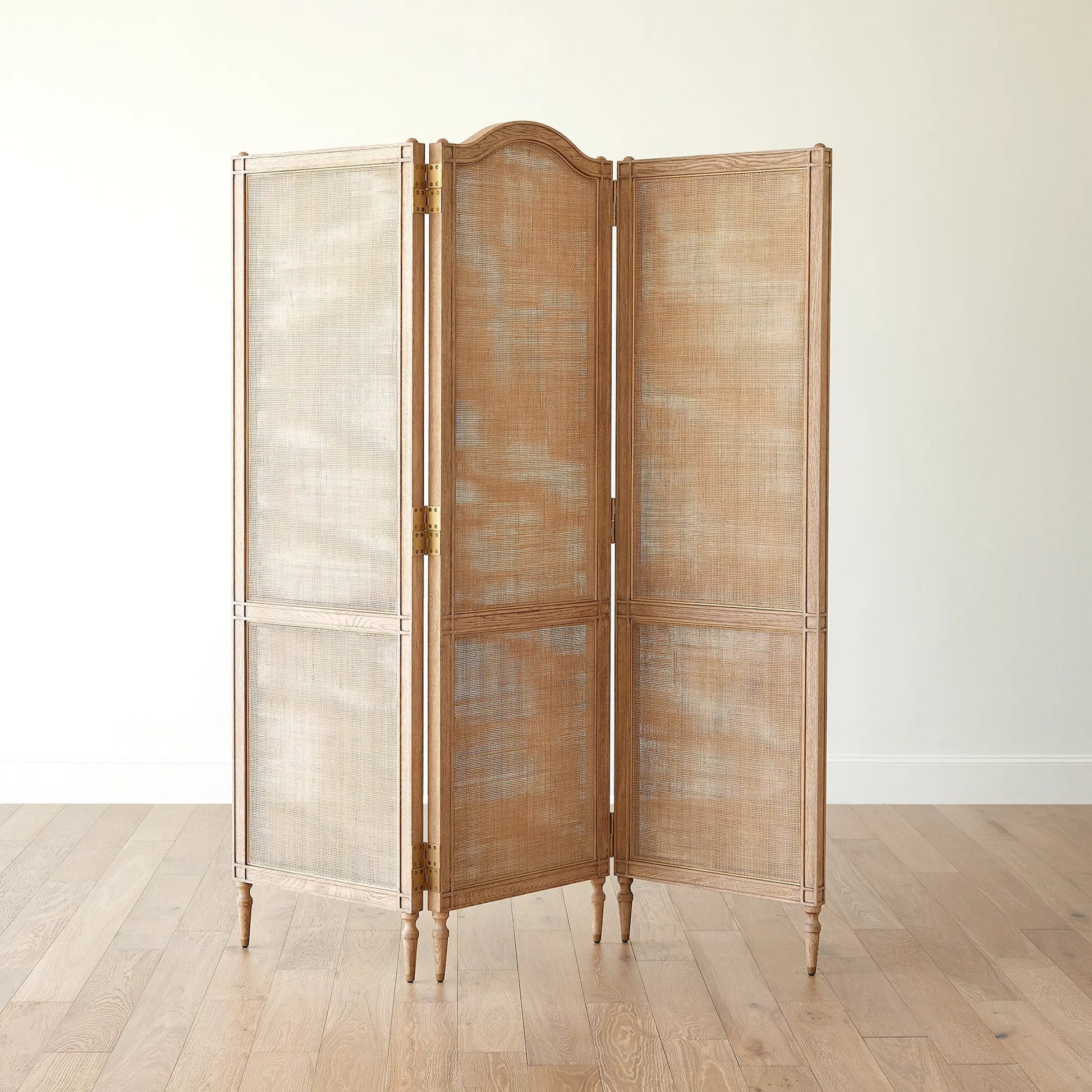 Josephine Screen by Global Views in blackened oak. Made from unique in a transitional style.