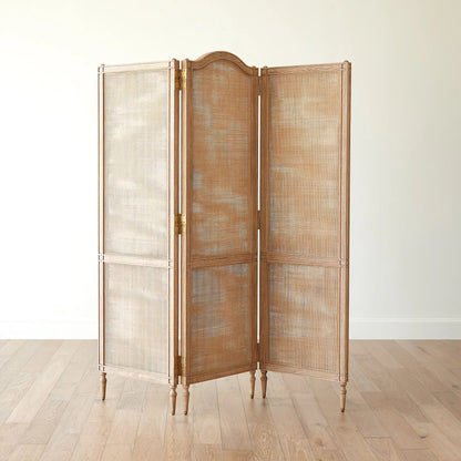 Josephine Screen by Global Views in blackened oak. Made from unique in a transitional style.